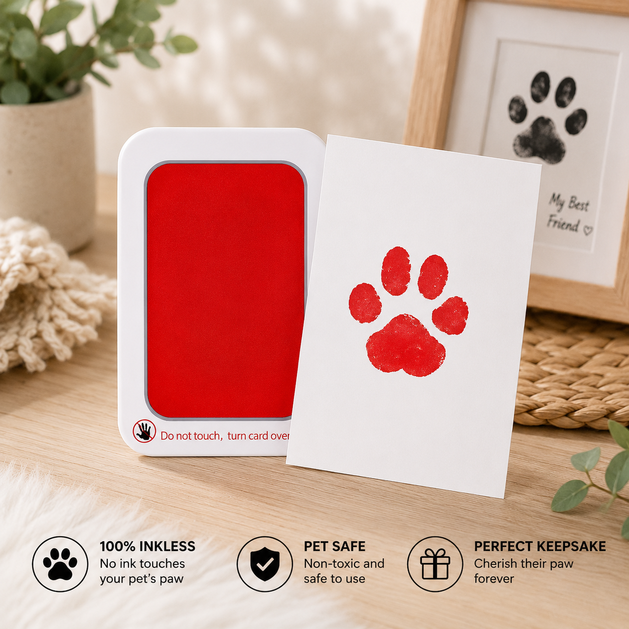 Inkless Clean Touch Paw Print Kit