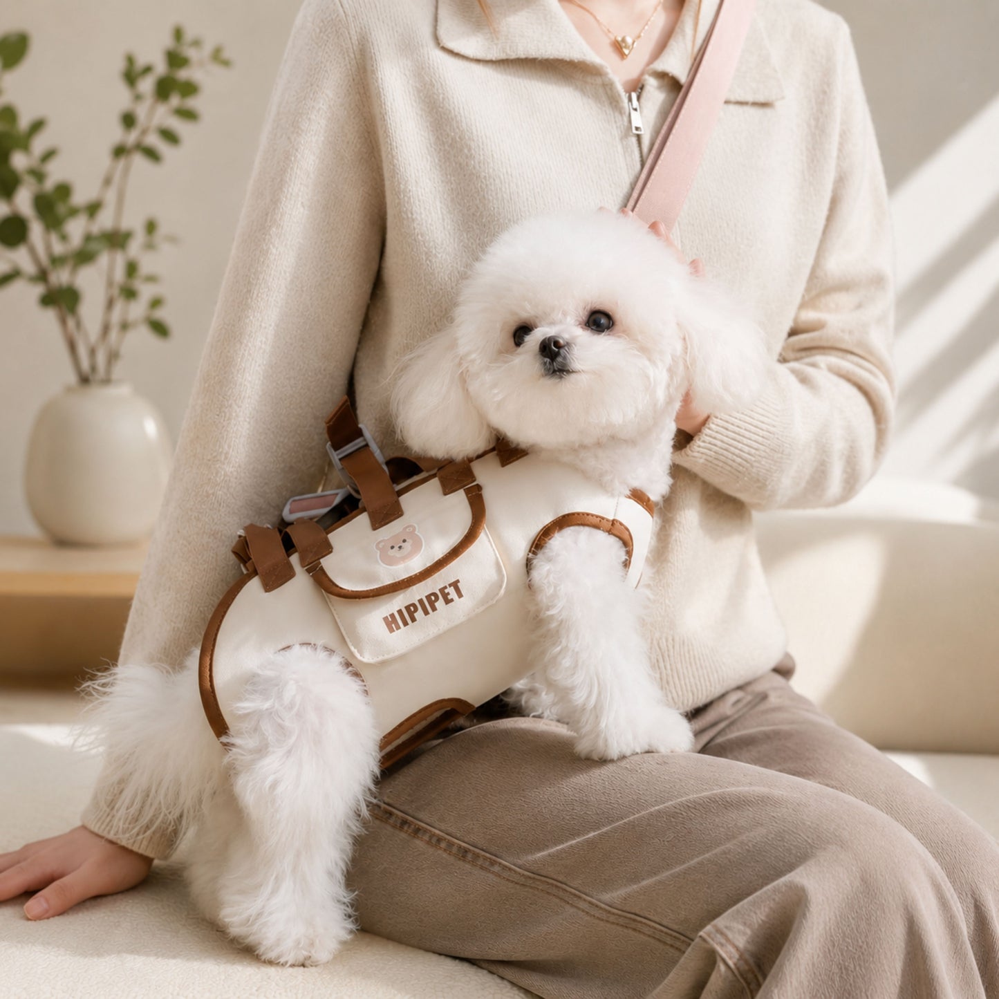 Portable Pet Travel Bag with Storage Pocket 1