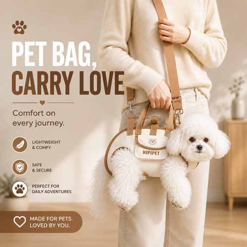Portable Pet Travel Bag with Storage Pocket 1