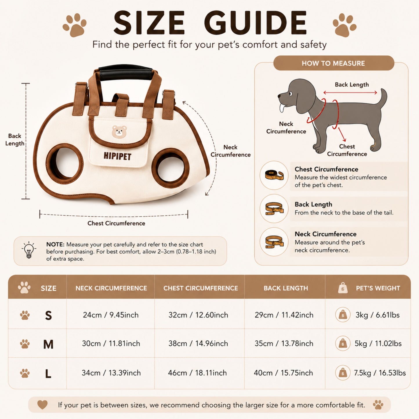 Portable Pet Travel Bag with Storage Pocket 1