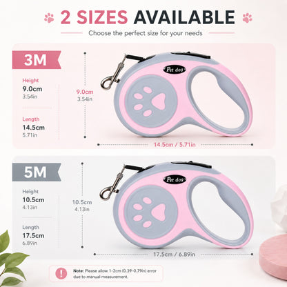 Retractable Dog Leash – 4 Colors