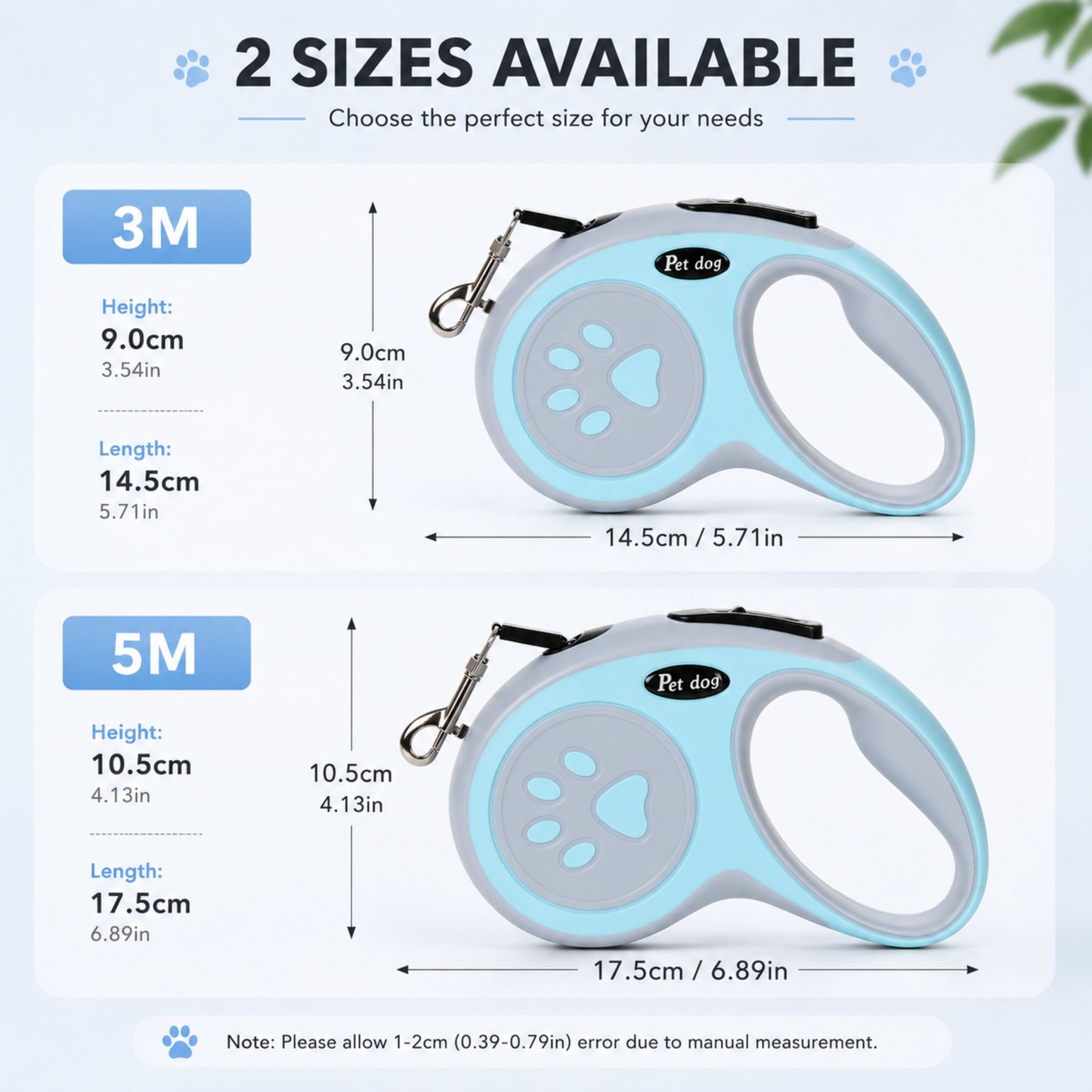 Retractable Dog Leash – 4 Colors