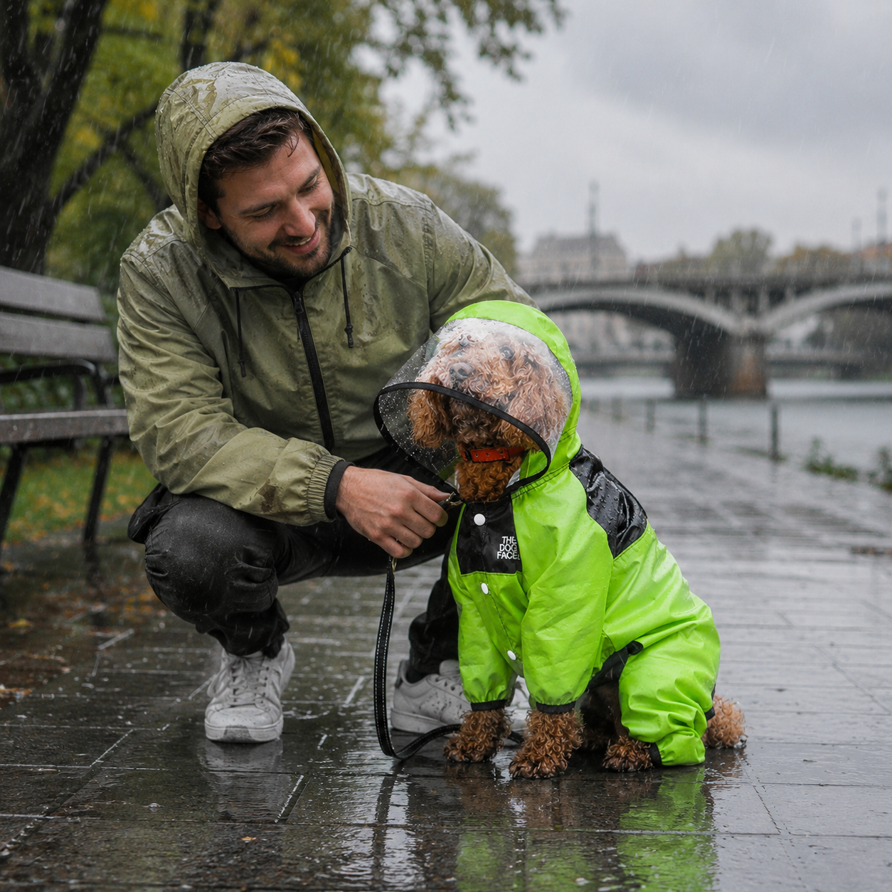 Lightweight Waterproof Dog Raincoat